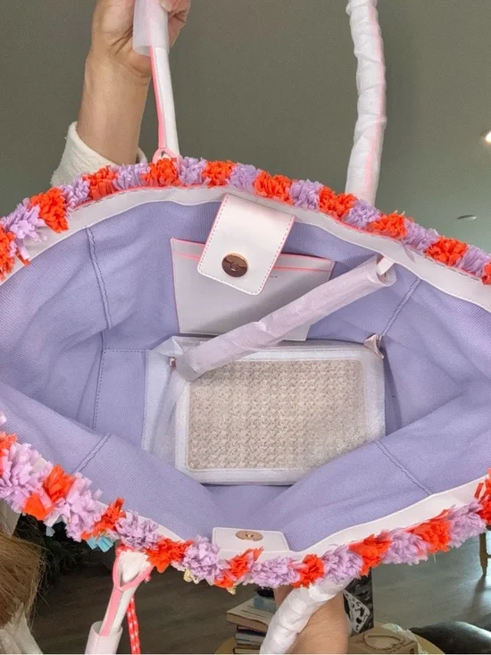 Sophia Webster Taya Raffia Multi-Colored Tote - Picture 10 of 16